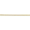 14k Yellow Gold 1.5mm Diamond Cut Solid Rope Chain w/ Lobster Clasp 14" - 36"
