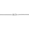 14k White Gold 1.5mm Solid Plain Rope Chain w/ Lobster Clasp 14" - 30"