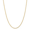 14k Yellow Gold 2mm Solid Diamond Cut Rope Chain w/ Lobster Clasp 16" - 36"