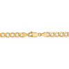 14k Yellow Gold 5.25mm Semi Solid Curb Link Chain w/ Lobster Clasp 16" - 24"