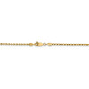 14k Yellow Gold 2.45mm Hollow Round Box Chain w/ Lobster Clasp 18" - 30"
