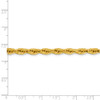 14k Yellow Gold 4.75mm Semi Solid Plain Rope Chain w/ Lobster Clasp 16" - 28"