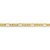 14k Yellow Gold 6.25mm Semi Solid Plain Figaro Chain w/ Lobster Clasp 18" - 26"