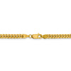 14k Yellow Gold 4.25mm Solid Plain Miami Cuban Chain w/ Lobster Clasp 18" - 26"