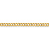 14k Yellow Gold 4.7mm Solid Plain Flat Cuban Chain w/ Lobster Clasp 16" - 24"
