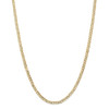 14k Yellow Gold 3.8mm Open Concave Curb Link Chain w/ Lobster Clasp 16" - 26"