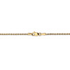 14k Yellow Gold 1.3mm Solid Diamond Cut Rope Chain w/ Lobster Clasp 14" - 30"