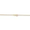 14k Yellow Gold 0.90mm Solid Cable Pendant Chain w/ Spring Ring Clasp 14" - 24"
