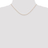 14k Rose Gold 0.80mm Solid Diamond Cut Cable Chain w/ Lobster Clasp 16" - 30"