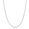 14k White Gold 0.90mm Solid Plain Franco Chain w/ Lobster Clasp 16" - 30"