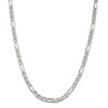 Sterling Silver 5.5mm Solid Figaro Anchor Chain w/ Lobster Clasp 18" - 30"