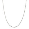 Sterling Silver 2.90mm Fancy Diamond Cut Open Link Cable Chain 16" - 24"