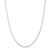 Sterling Silver Solid Polished 1.25mm Plain Box Chain w/ Lobster Clasp 16" - 36"