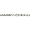 Sterling Silver Solid Polished 3.75mm Plain Box Chain w/ Lobster Clasp 18" - 30"