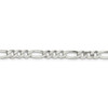 Sterling Silver Solid 5.5mm Plain Flat Figaro Chain w/ Lobster Clasp 16" - 24"
