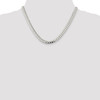 Sterling Silver Solid 7mm Domed Curb Link Chain w/ Lobster Clasp 18" - 26"