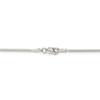 Sterling Silver Solid 1.5mm Round Snake Chain w/ Lobster Clasp 16" - 30"