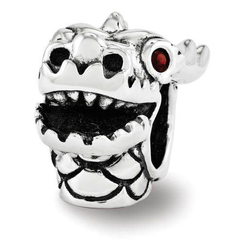 Crystals from Swarovski Chinese Dragon Bead Sterling Silver Reflection Beads