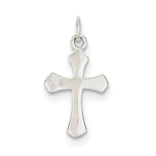 .925 Sterling Silver Children's Passion Cross Charm Kids Pendant 22mm x 12mm