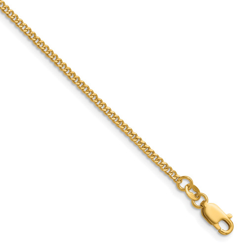 1/20 14k Gold Filled Lobster Clasp Solid Polished 2mm Curb Chain | 16" to 20"