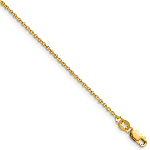 1/20 14k Gold Filled Lobster Clasp Solid Plain 1.60mm Cable Chain | 16" to 20"