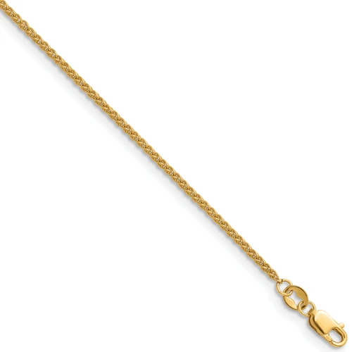 1/20 14k Gold Filled Lobster Clasp Solid Plain 1.5mm Spiga Chain | 16" to 20"