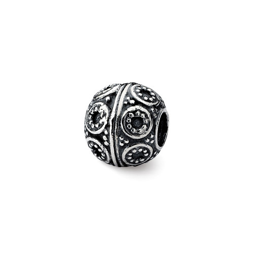 Artisan Bali Bead .925 Sterling Silver Textured Statement Reflection Beads