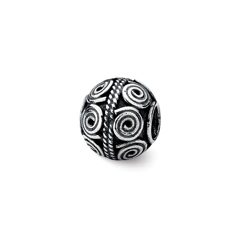 Artisan Bali Bead .925 Sterling Silver Antiqued Fashion Reflection Beads