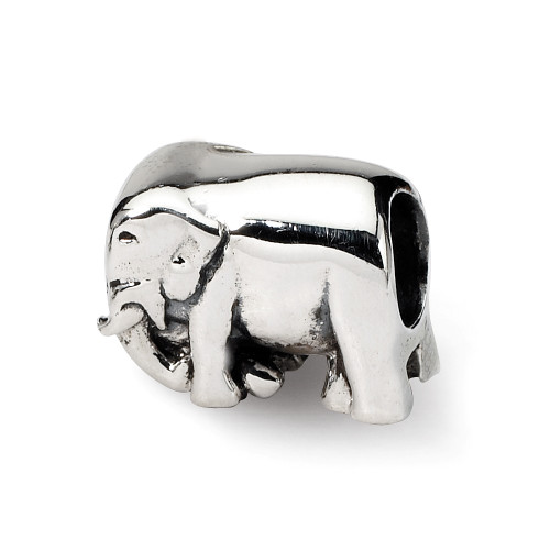 Elephant Bead .925 Sterling Silver Antique Reflection Beads