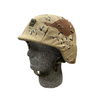 side angle camo covered helmet