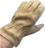 Leather Work Gloves | Suede Leather Utility Gloves - 3 Pack