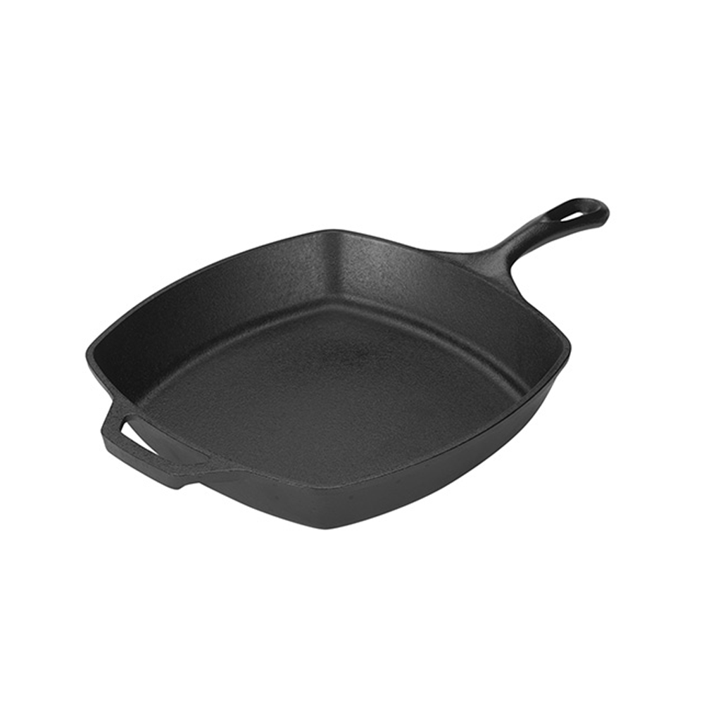 Lodge 10.5 Inch Square Cast Iron Skillet - Thumbnail 2