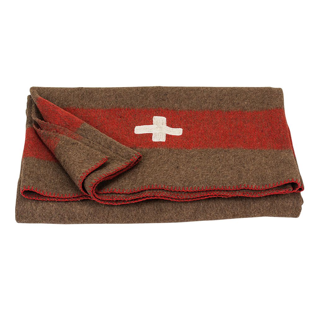 SWISS MILITARY STYLE WOOL BLANKET