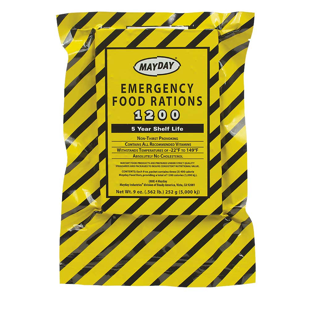1200-CALORIE EMERGENCY FOOD RATIONS
