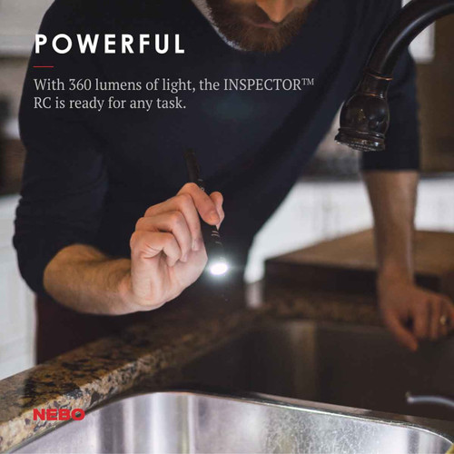 NEBO INSPECTOR RC - RECHARGEABLE, WATERPROOF POCKET LIGHT