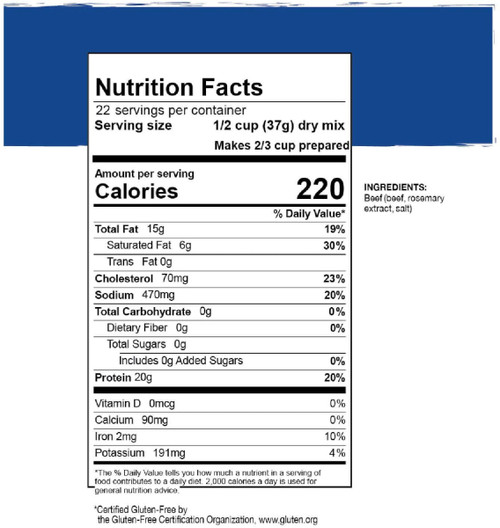 MOUNTAIN HOUSE GROUND BEEF #10 CAN CL MOUNTAIN HOUSE GROUND BEEF #10 CAN CL