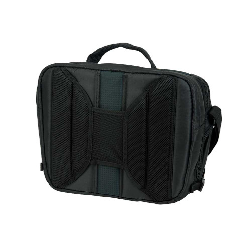 DELUXE MESSENGER BAG (BLACK/GREEN/13" X 16")