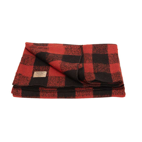 BUFFALO PLAID 55% WOOL BLANKET 62" X 80" BUFFALO PLAID 55% WOOL BLANKET 62" X 80"