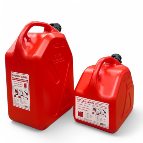 two red fuel cans