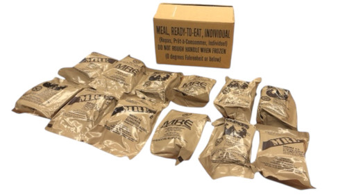 Military Full Meal MREs – Case of 12 (Meat Entrees)