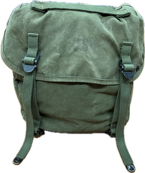green canvas bag