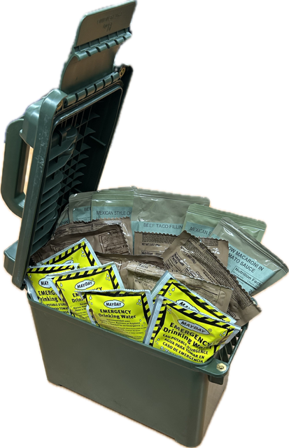 Budget Meal Box - Swiss Military Ammo Can Emergency Food Kit