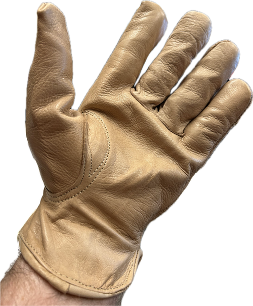 Leather Work Gloves | Suede Leather Utility Gloves - 3 Pack