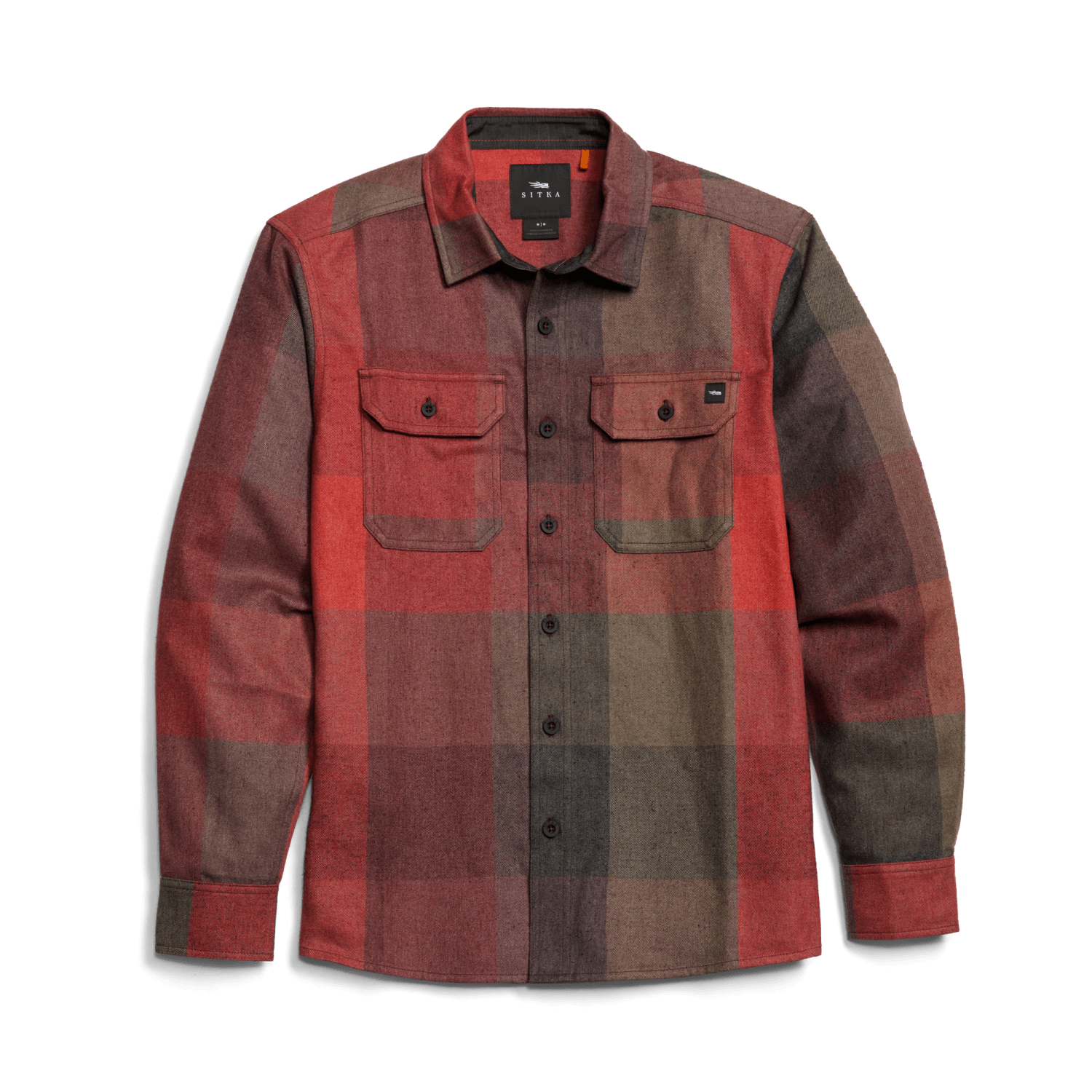 Hardwood Heavyweight Flannel Shirt | Red Fall Plaid | SITKA Gear