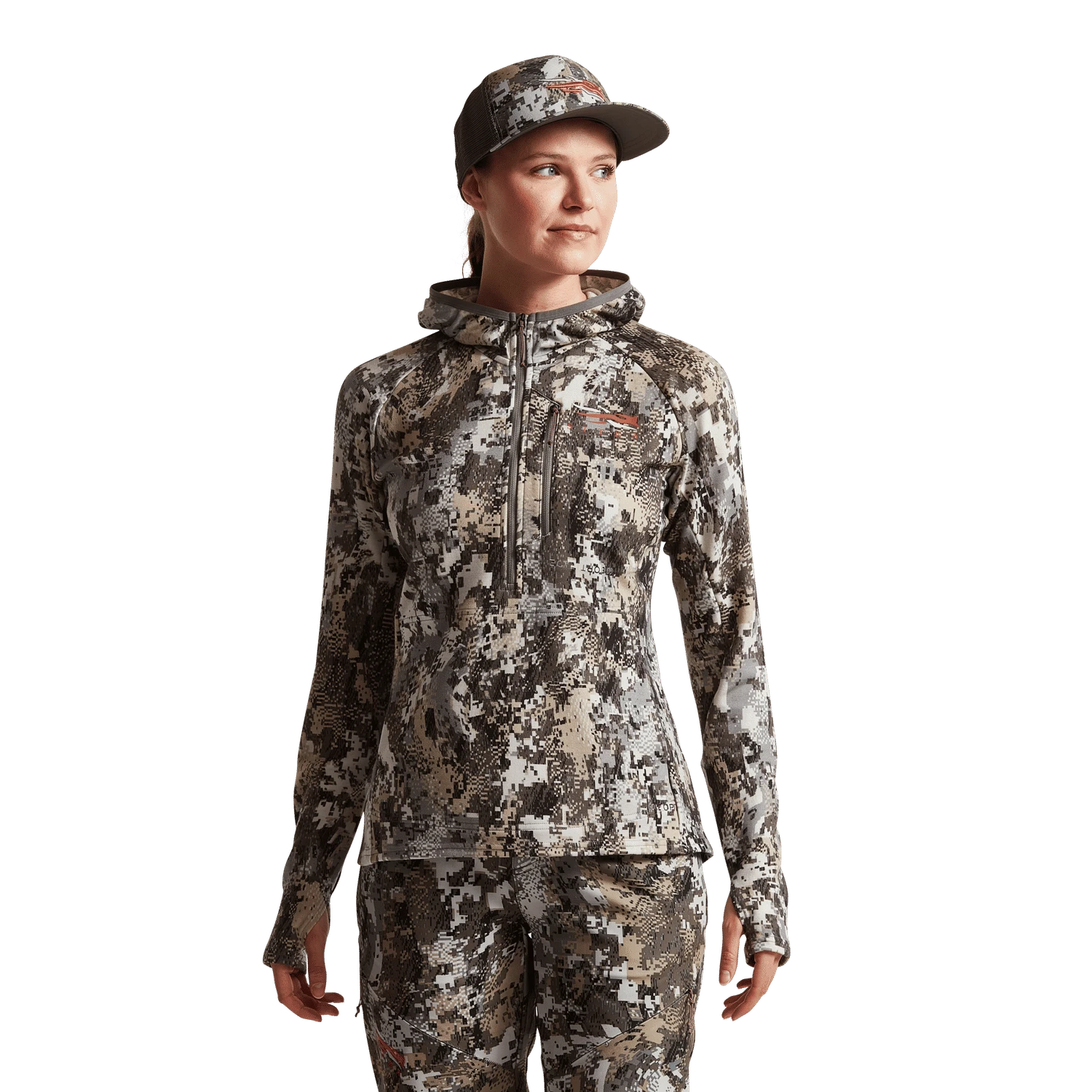 Женское худи SITKA Core Merino 330, цвет: Optifade Elevated Ii — фото 2