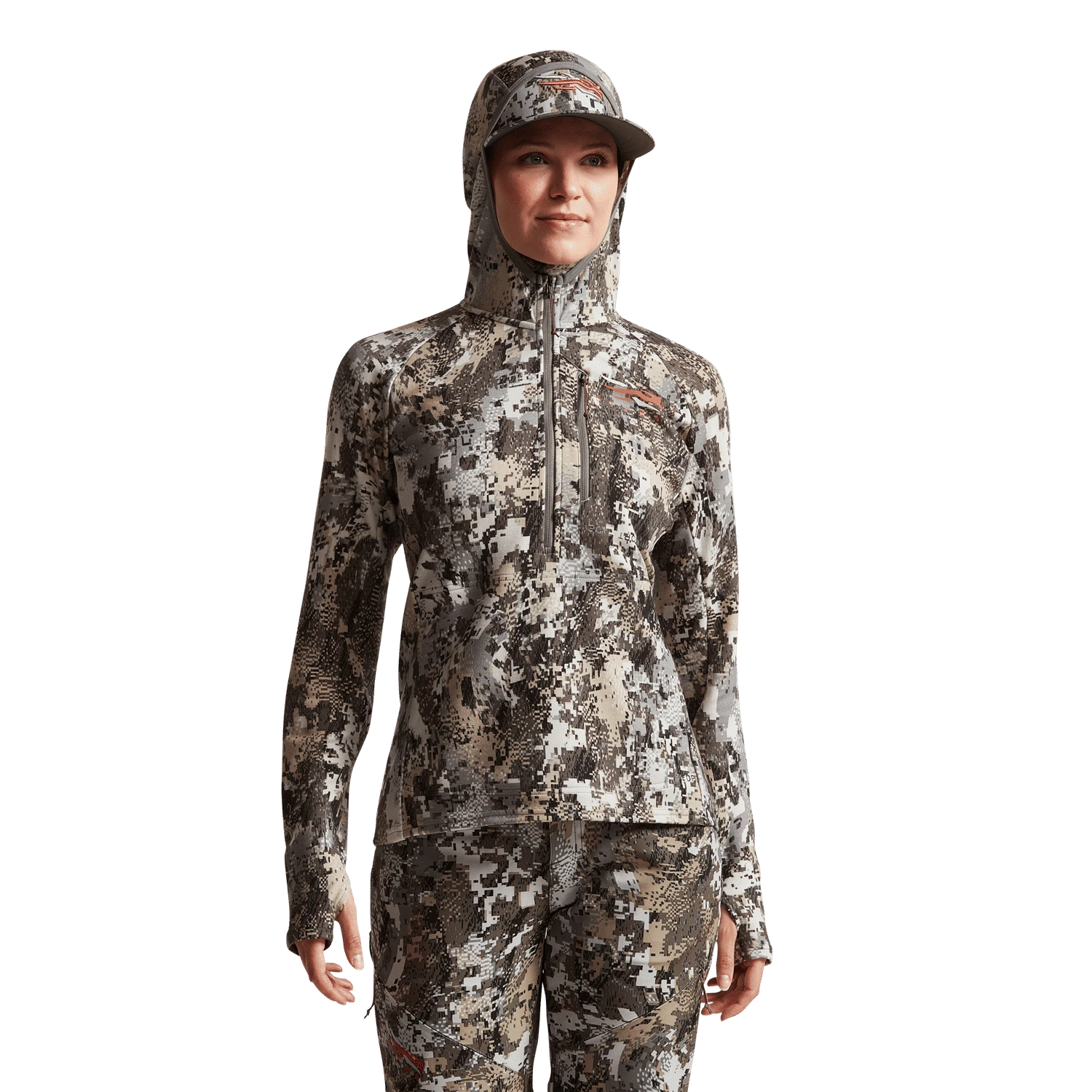 Женское худи SITKA Core Merino 330, цвет: Optifade Elevated Ii — фото 4
