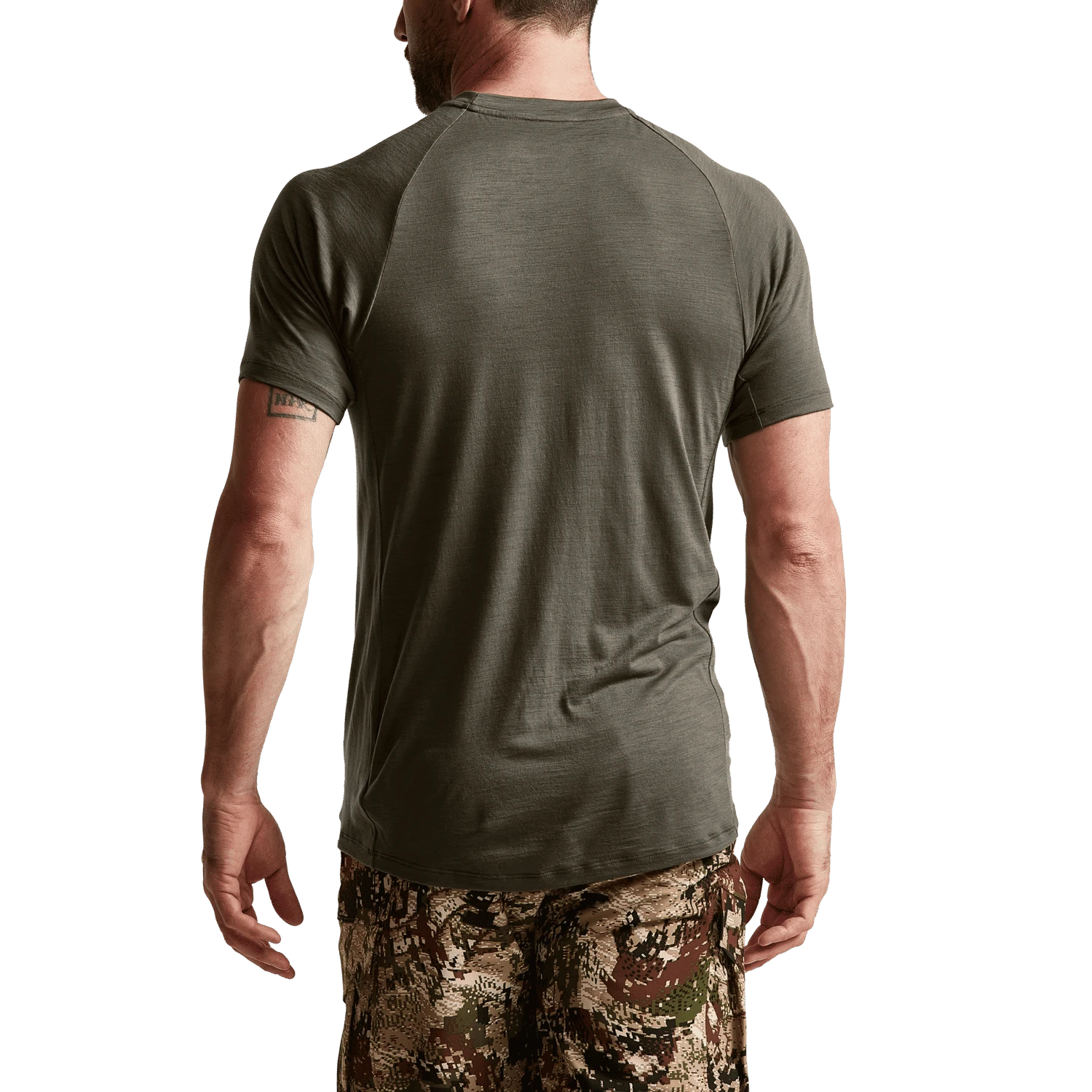 Мужской топ SITKA Core Merino 120 SS Crew, цвет: Pyrite — фото 4