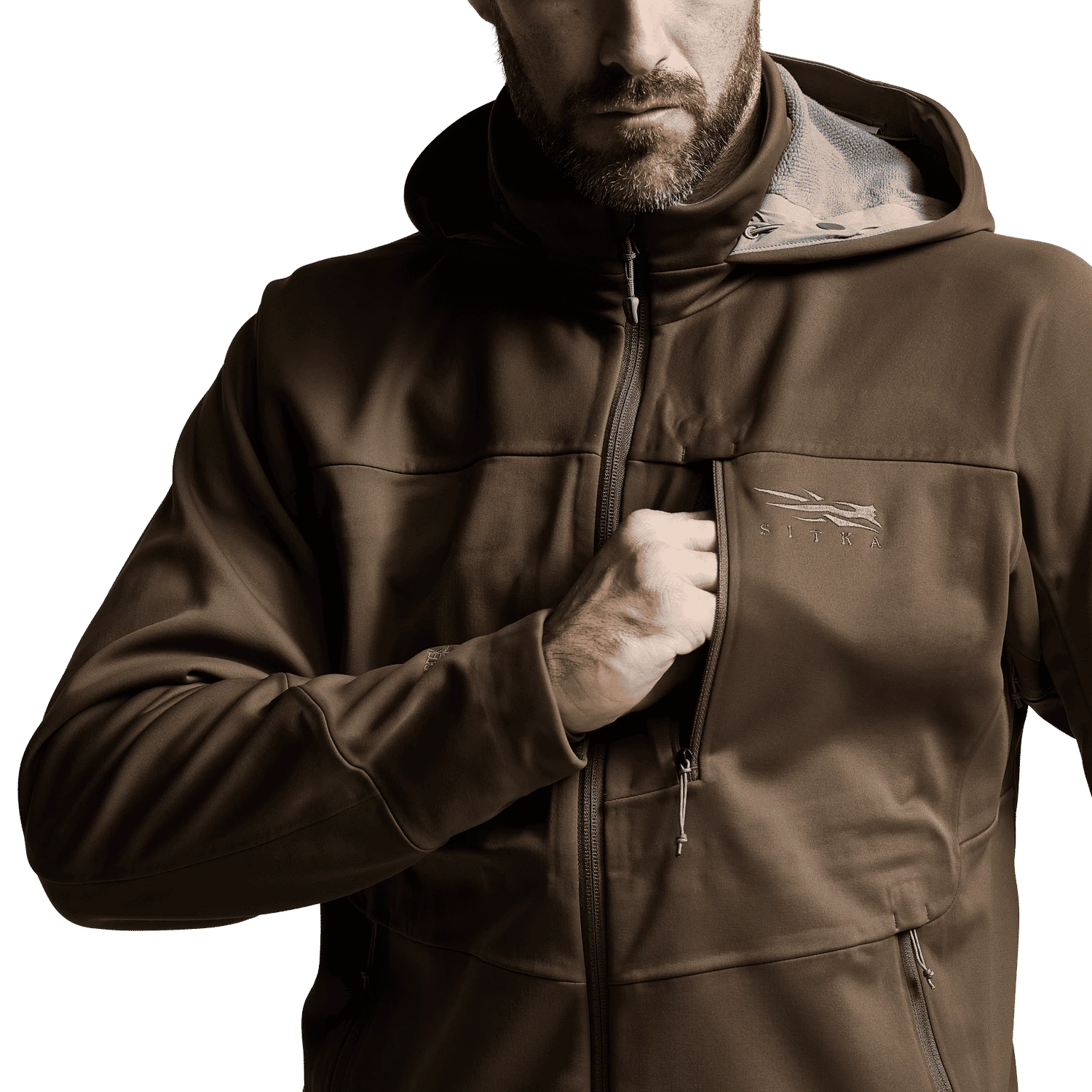 Мужская куртка SITKA Jetstream Jacket - 2024, цвет: Mud — фото 8