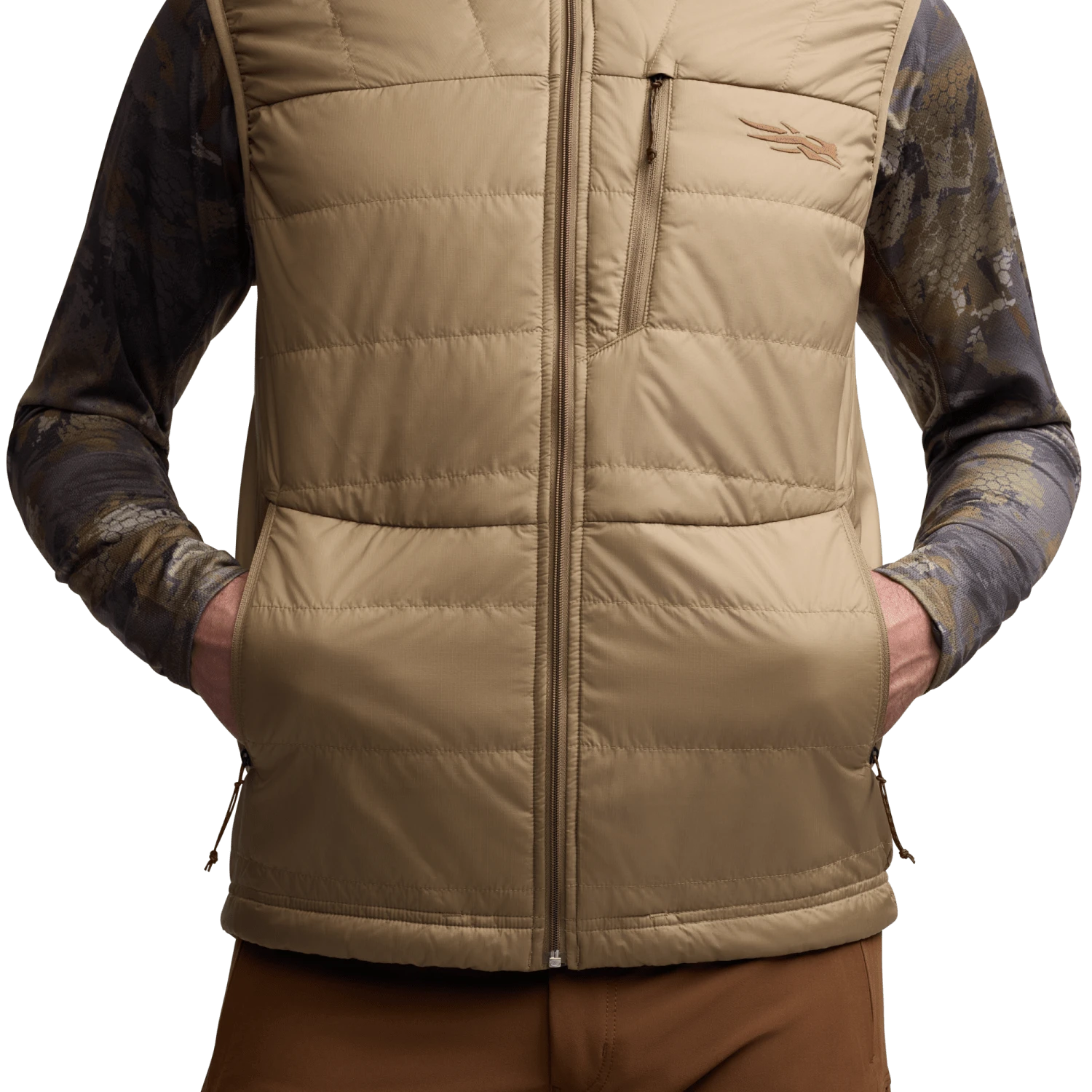 Мужской жилет SITKA Kelvin Aerolite Vest, цвет: Buckskin — фото 5