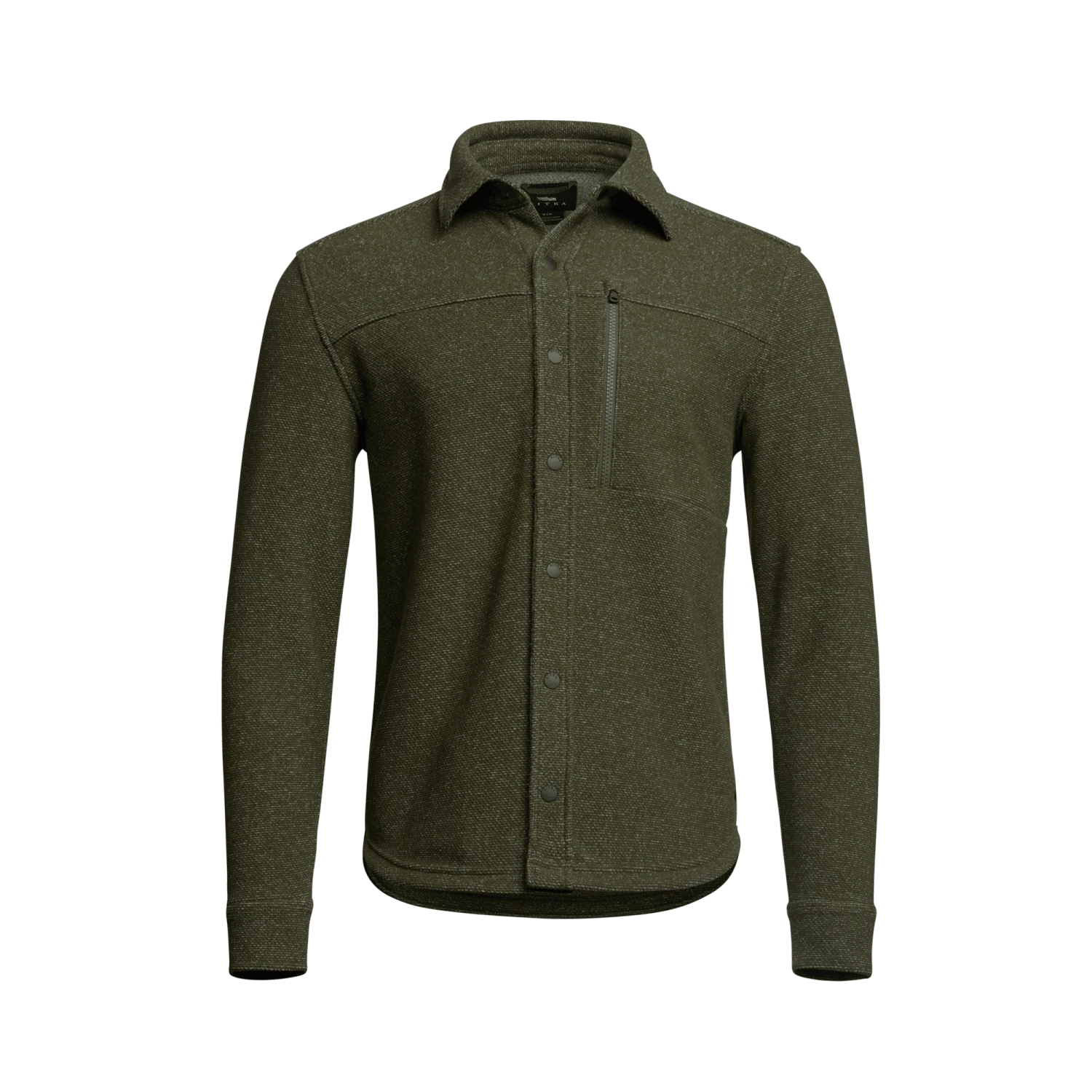 Мужская рубашка SITKA Snowcrest LS, цвет: Кипарисовый зелёный меланжевый — фото 1